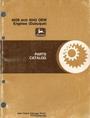 John deere 4039 & 4045 oem engines parts catalog