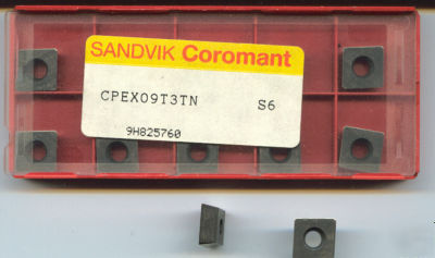 Cpex 09 T3 tn S6 P40 -10 pcs sandvik milling inserts