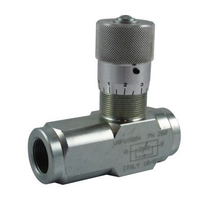 Hydraulic flow regulator valve 1/4