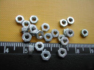Metric nuts 2.5 millimeter standard thread 100 count