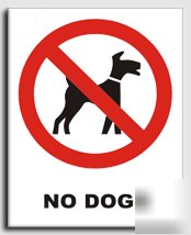 No dogs sign-semi rigid-300X400MM(pr-024-rm)