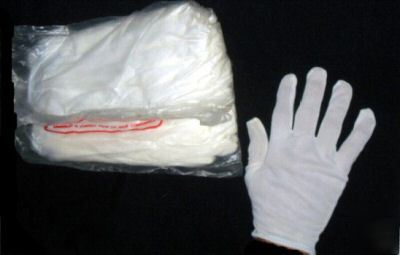 Gloves white nylon medium small size manufacturing
