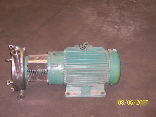 20 hp tri-clover blender pump ss