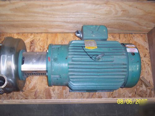 20 hp tri-clover blender pump ss