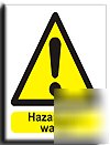 Hazardous waste sign-s. rigid-300X400MM(wa-094-rm)