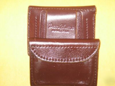Police latex gloves pouch business card holder cordovan