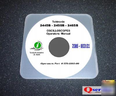 Tektronix tek 2445B operators + gpib manuals cd