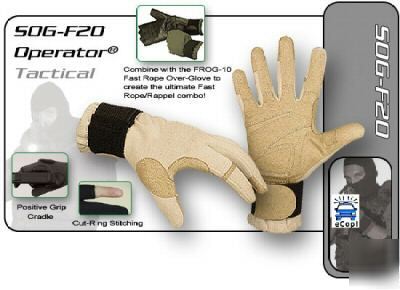 Hatch operator tan cqb tactical swat police gloves xl
