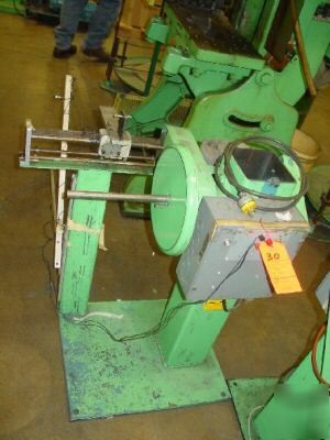 Durant vertical take up reel motorized punch press feed