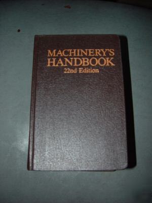 22ND edition machinery handbook excellent++ no 