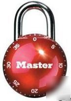 New combination padlock by masterlock red locks brand 