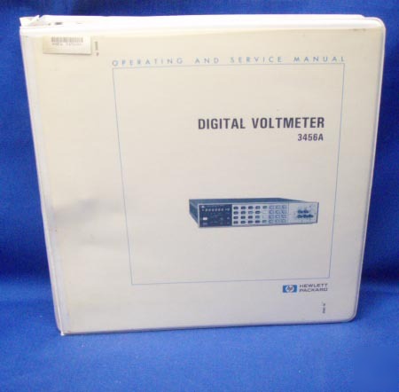 Hp 3456A digital voltmeter operating & service manual