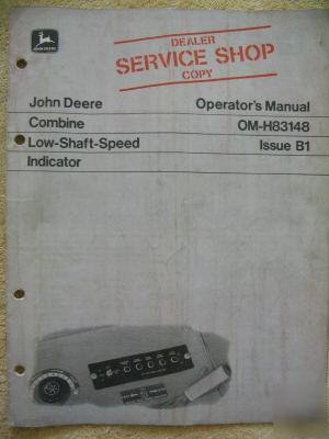 John deere 3300 4400 6600 6602 7700 shaft speed manual