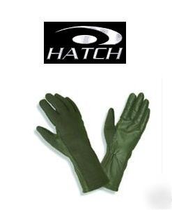 Hatch od green flight police military nomex gloves med