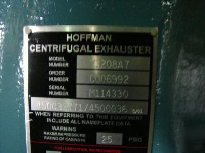 Hoffman blower model 732 73208A7 w/ 100 hp motor