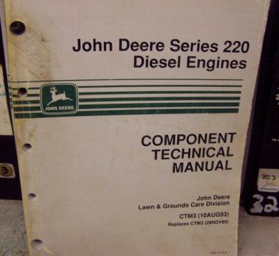 John deere compact tractor diesel engine repair manual