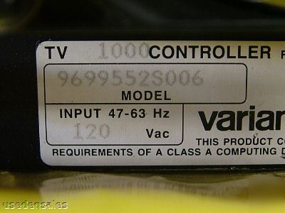 Varian turbo-V1000 turbopump controller 9699552S006