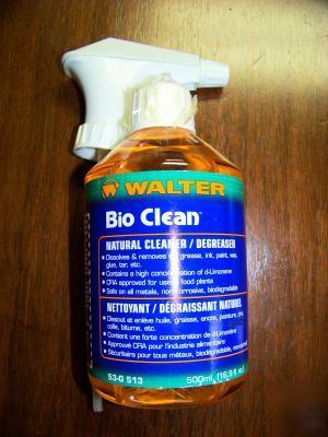 12 - 500ML bottles walter bio clean degreaser