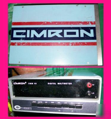 Vintage cimron dmm 40 digital multimeter, cimron DMM40