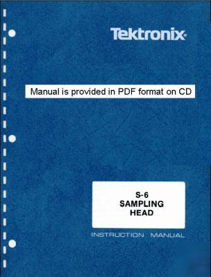 Tek tektronix S6 s-6 service & operation manual