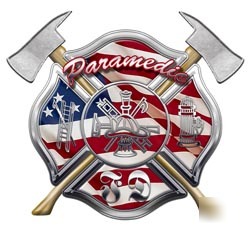 Firefighter paramedic decal reflective 2