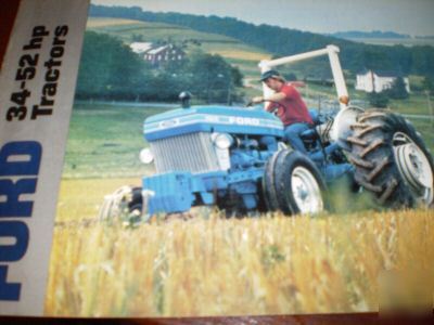 Ford 34-52 hp tractors original sales literature, 1981