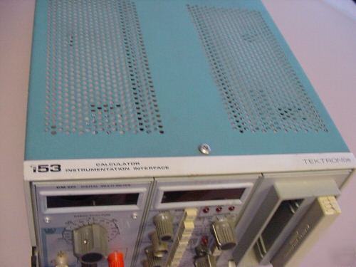 Tektronix DM501 multimeter DC503 counter, card reader