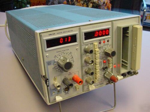 Tektronix DM501 multimeter DC503 counter, card reader