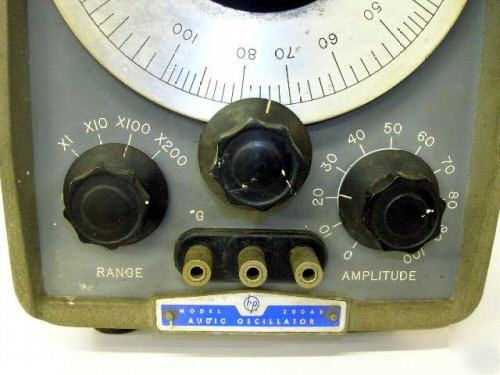 Hp 200AB antique audio oscillator