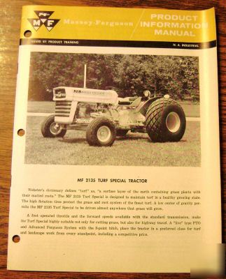 Massey ferguson 2135 turf tractor info manual brochure