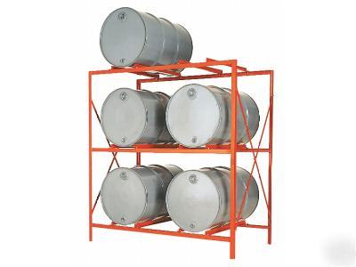 Meco omaha drum storage racks with 4,800 lb capacity
