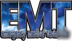 Emt emergency medical tech decal reflective 11
