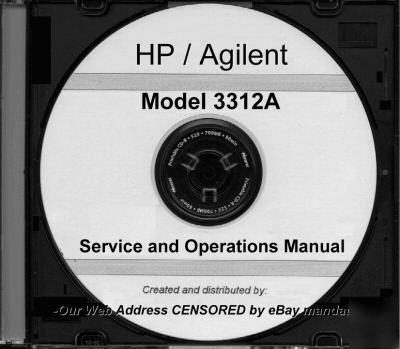 Hp 3312A service and operation manual