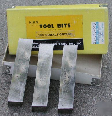 New 3 per box - travers 5/8 x 3 inch cobalt tool bits