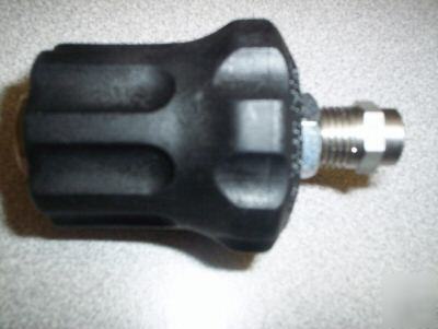 Pressure washer adjustable nozzle holder