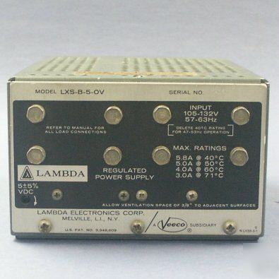 Used lambda lxs-b-5-ov 5-volt linear power supply