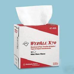 Wypall X70 rags white wipers pop-up box kcc 41455