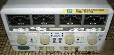 Gw power supply gpc-1850 triple output dual tracking