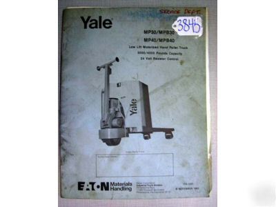 Yale parts manual itd-1337 MP30/MPB30, MP40/MPB40