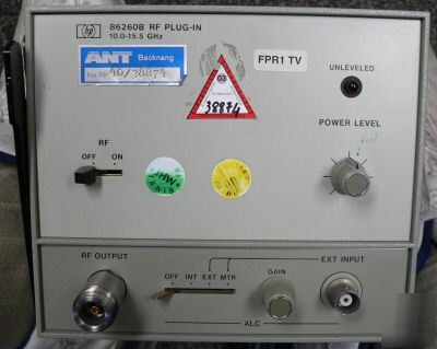 Hp 86260B rf plug-in 10.0 - 15.5 ghz 