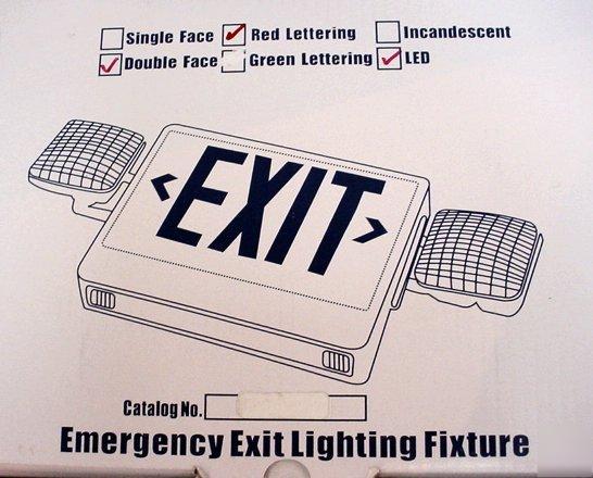 New encore lighting emergency combo exit light fixture 