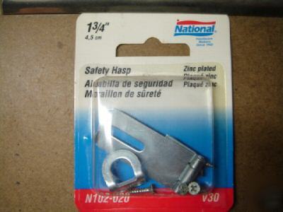 New safety hasp 1 3/4 steel zinc plated with screws usa