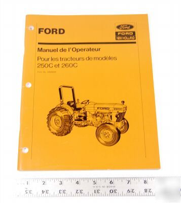 Ford tractor book - 250C et 260C - foreign language