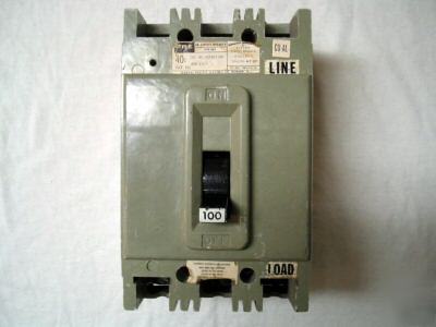 Federal pacific hef 100A 3P circuit breaker HEF631100