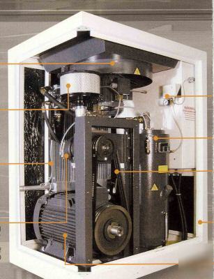 Us air screw compressor 200 hp w/ingersoll rand ae