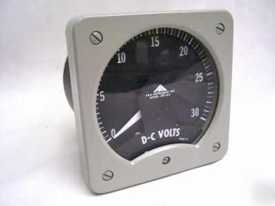 A&m 495-012 dc switchboard 0-30 volt dc volt meter