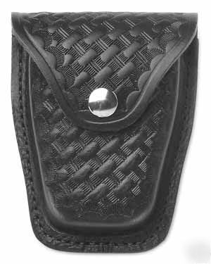 Hwc leather basketweave handcuff case 