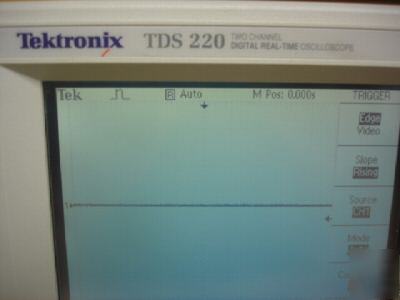 Tektronix tds 220 oscilloscope w/ TDS2MEM module