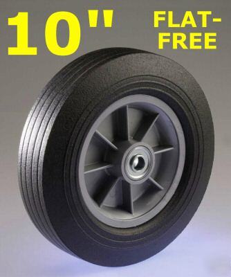 Flat-free solid rubber wheel - 10