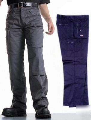 Dickies navy work workwear knee pad trousers - W36 L29